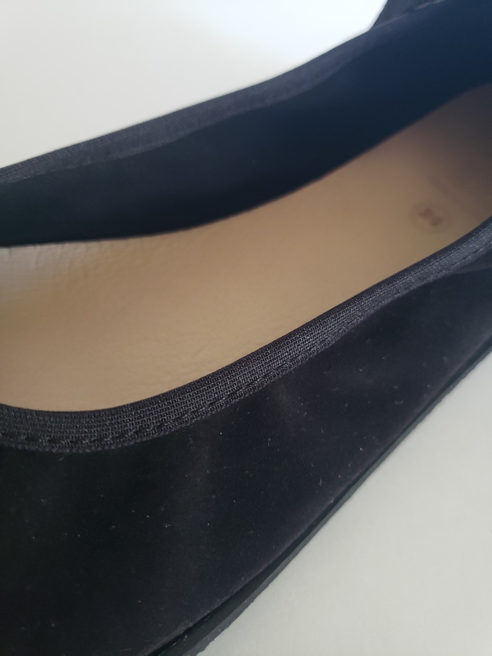 Black Suede Ballet Flats with Anke Strap - Barefoot / Minimalist Shoe Size 38 - Picture 2 of 9